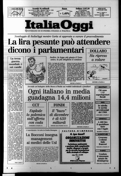 Italia oggi : quotidiano di economia finanza e politica